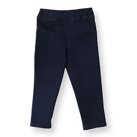 HelloBaby Kız Bebek Denim Pantolon Reçme Paça
