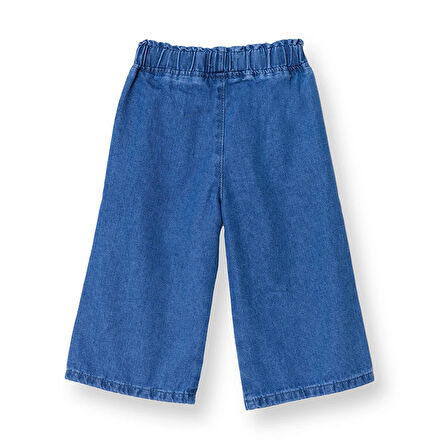 HelloBaby Kız Bebek Denim Pantolon Reçme Paça