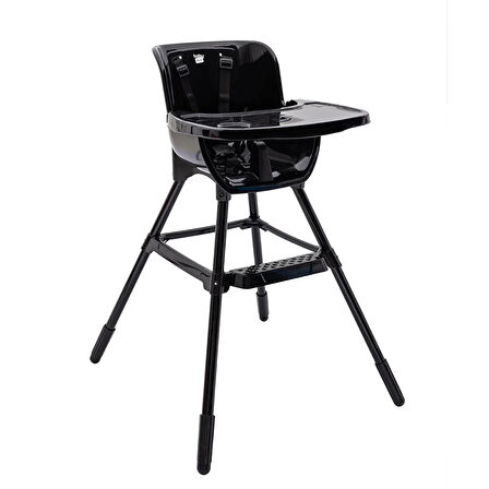 baby plus Pizza Mama Sandalyesi, 3 Noktalı Emniyet Kemeri, Kaymaz Ayaklı, Sabit Yükseklik, 6 Ay – 15 kg, Beyaz