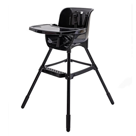 baby plus Pizza Mama Sandalyesi, 3 Noktalı Emniyet Kemeri, Kaymaz Ayaklı, Sabit Yükseklik, 6 Ay – 15 kg, Beyaz