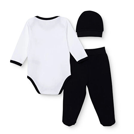 Beşiktaş Yenidoğan Body-Patikli Alt-Şapk