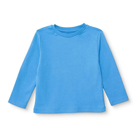 HelloBaby Erkek Bebek Uzun Kol Tshirt İnterlok Bisiklet Yaka Uzun Kol