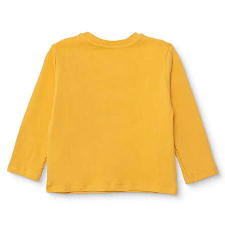 HelloBaby Erkek Bebek Uzun Kol Tshirt İnterlok Bisiklet Yaka Uzun Kol