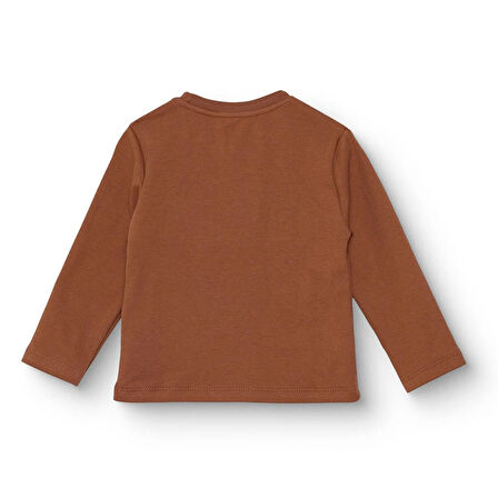 HelloBaby Erkek Bebek Uzun Kol Tshirt İnterlok Bisiklet Yaka Uzun Kol