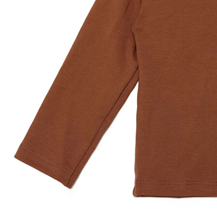 HelloBaby Erkek Bebek Uzun Kol Tshirt İnterlok Bisiklet Yaka Uzun Kol