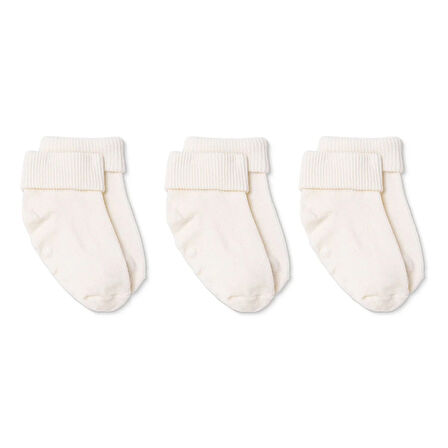 HelloBaby Unisex 3lü Kıvrık Çorap