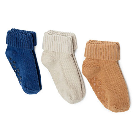 HelloBaby 3lü Kıvrık Çorap