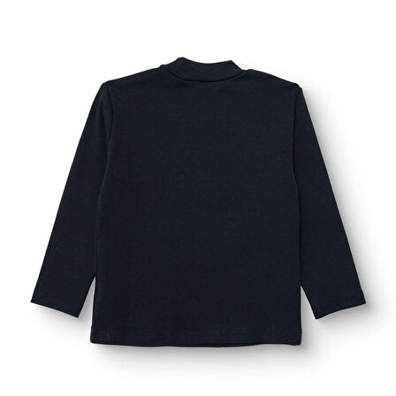 HelloBaby Erkek Bebek Uzun Kol Tshirt Ribana Dik Yaka Uzun Kol