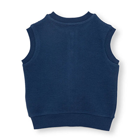 HelloBaby Erkek Bebek Yelek Fermuarlı Ottoman Bisiklet Yaka Atlet Kol