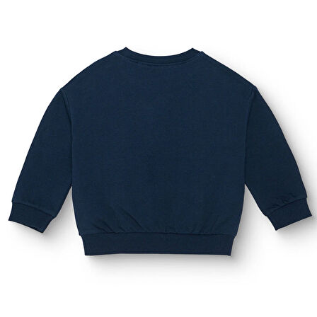 FC Barcelona Unisex Sweatshirt İki İplik Bisiklet Yaka Uzun Kol