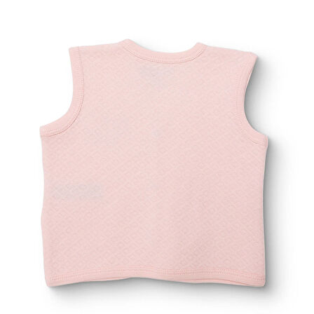 HelloBaby Kız Bebek Kapitone Yelek Kapitone Örme Bisiklet Yaka Atlet Kol