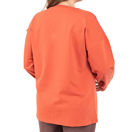 baby mom Anne Hamile Sweatshirt İki İplik Bisiklet Yaka Uzun Kol