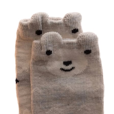 HelloBaby Erkek Bebek 3lü Kaydırmaz Çorap Hayvan Baskılı