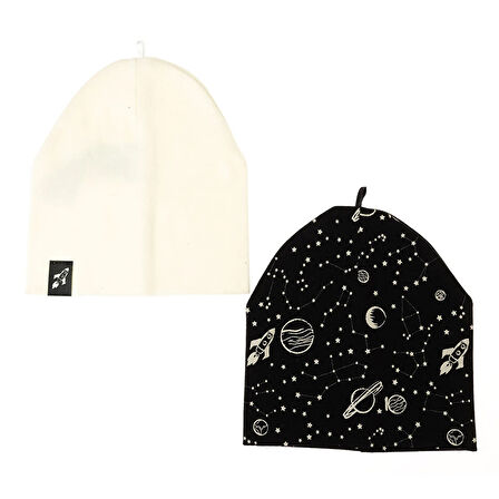 Little Plane Erkek Bebek 2li Örme Bere