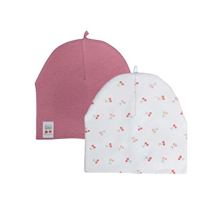 Little Plane Kız Bebek 2li Örme Bere