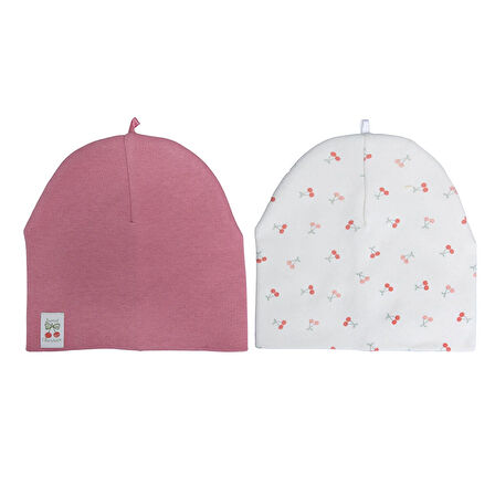 Little Plane Kız Bebek 2li Örme Bere