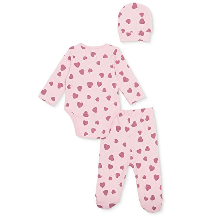 HelloBaby Yenidoğan Body-Patikli Alt-Şap