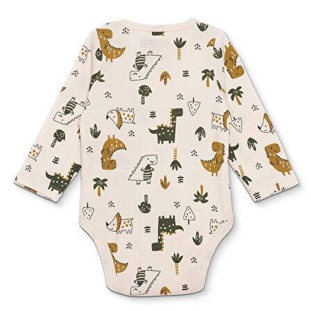 HelloBaby Erkek Bebek Uzun Kol Body Ribana Çıtçıtlı Yaka