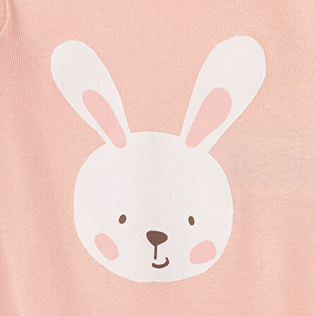 HelloBaby Kız Bebek Uzun Kol Body Ribana Zarf Yaka