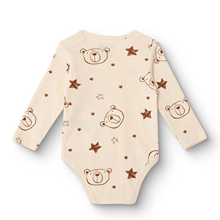 HelloBaby Erkek Bebek Uzun Kol Body Ribana Çıtçıtlı Yaka