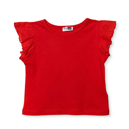 HelloBaby Kız Bebek Berry Belle Bluz Süprem Bisiklet Yaka Kısa Kol