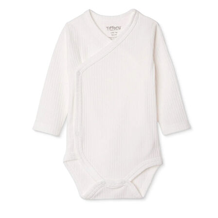 Tiffany Unisex Zıbın Body İnterlok V Yaka Uzun Kol