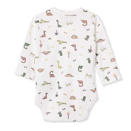 Tiffany Erkek Bebek Zıbın Body İnterlok V Yaka Uzun Kol