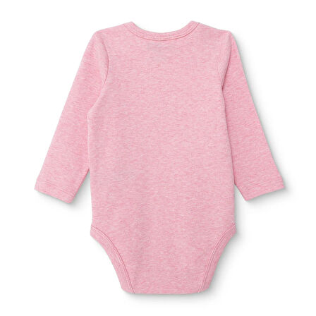 HelloBaby Kız Bebek Uzun Kol Body İnterlok Zarf Yaka Uzun Kol