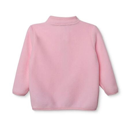 HelloBaby Kız Bebek Polar Hırka Dik Yaka Uzun Kol