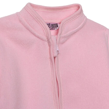 HelloBaby Kız Bebek Polar Hırka Dik Yaka Uzun Kol