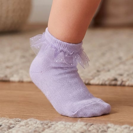 HelloBaby Kız Bebek Dantelli Çorap