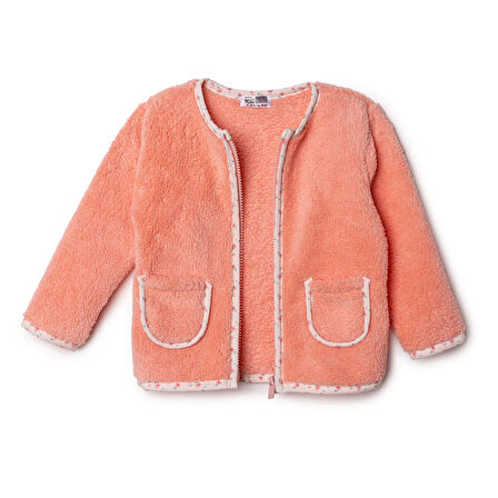 HelloBaby Kız Bebek Welsoft Hırka Bisiklet Yaka Uzun Kol