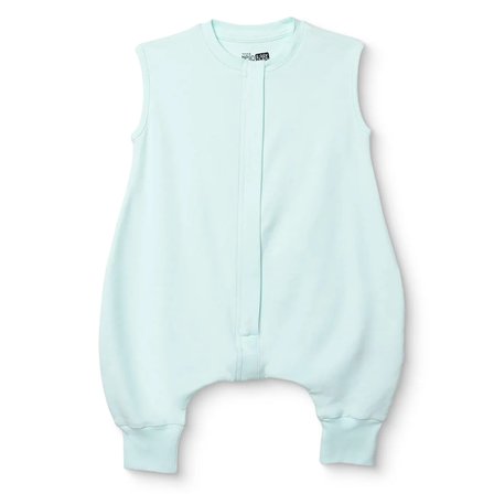 HelloBaby Unisex Uyku Tulumu Fermuarlı Bisiklet Yaka Kısa Kol Ribanalı