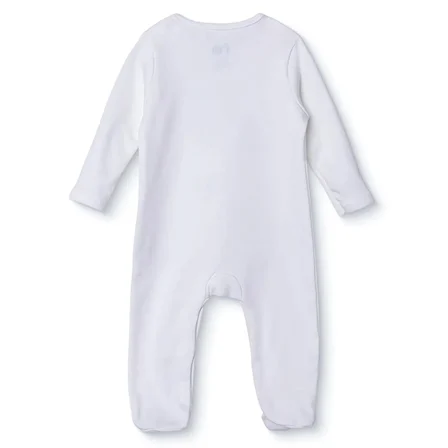 Mothercare Erkek Bebek Tulum Hayvan Baskılı Fermuarlı Bisiklet Yaka Uzun Kol Patikli