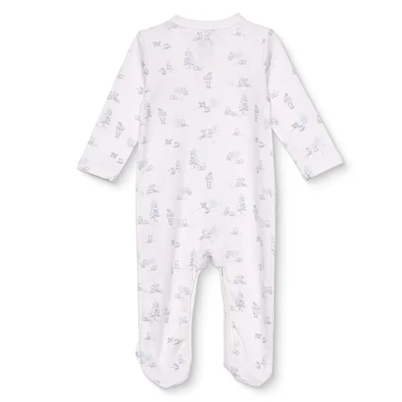 Mothercare Erkek Bebek Tulum Hayvan Baskılı Çıtçıtlı Bisiklet Yaka Uzun Kol Patikli