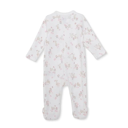 Mothercare Kız Bebek Tulum Hayvan Baskılı Çıtçıtlı Bisiklet Yaka Uzun Kol Patikli