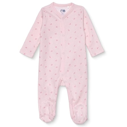 Mothercare Kız Bebek Tulum Çiçek Baskılı Çıtçıtlı Bisiklet Yaka Uzun Kol Patikli