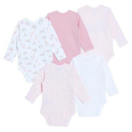 Mothercare Kız Bebek Body Çıtçıtlı Zarf Yaka Uzun Kol