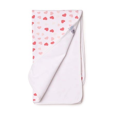 Little Dreams Kız Bebek Battaniye Kalp Baskılı