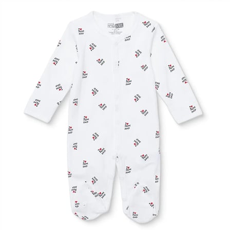 HelloBaby Unisex Tulum Slogan Baskılı Çıtçıtlı Bisiklet Yaka Uzun Kol Patikli