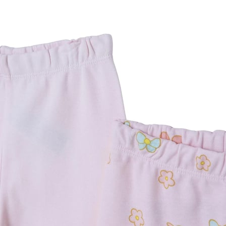 HelloBaby Kız Bebek 2li Pantolon Kiraz Baskılı Çoraplı