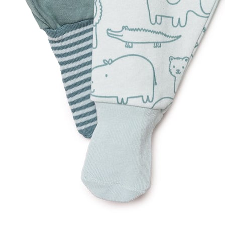 HelloBaby Erkek Bebek 2li Pantolon Safari Baskılı Çoraplı
