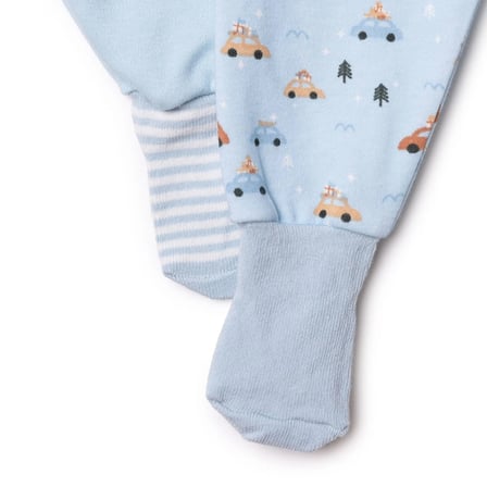 HelloBaby Erkek Bebek 2li Pantolon Araba Baskılı Çoraplı