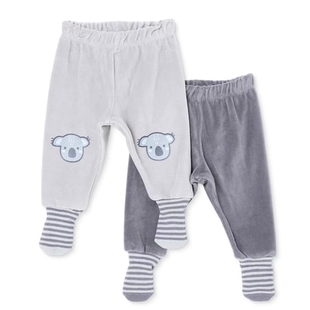 HelloBaby Erkek Bebek 2li Pantolon Hayvan Baskılı Çoraplı