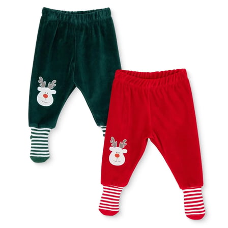 HelloBaby Erkek Bebek 2li Pantolon Hayvan Baskılı Çoraplı