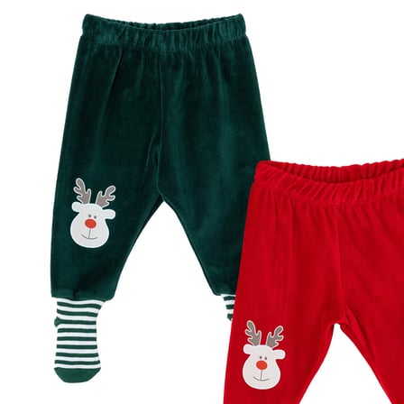 HelloBaby Erkek Bebek 2li Pantolon Hayvan Baskılı Çoraplı