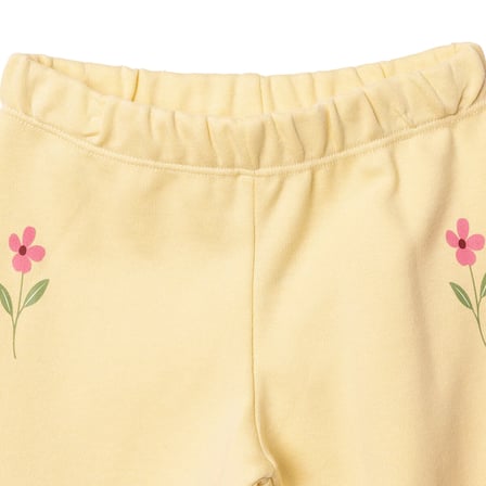 HelloBaby Kız Bebek 2li Pantolon Çiçek Baskılı Çoraplı