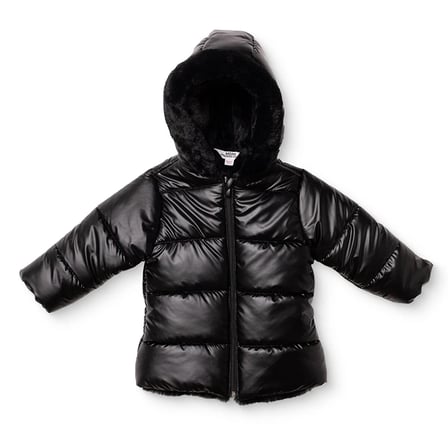 Midimod Kız Bebek Mont Fermuarlı Kapüşonlu Long Sleeve