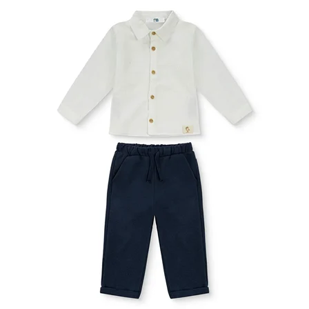 Mothercare Erkek Bebek Düğmeli Gömlek Yaka Uzun Kol Reçme