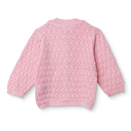 HelloBaby Kız Bebek Triko Hırka Düğmeli Bisiklet Yaka Long Sleeve